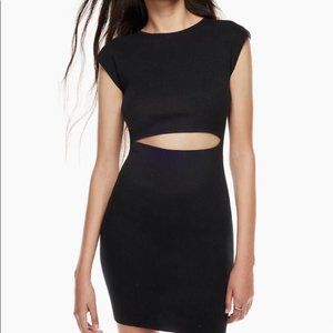 Aritzia Wilfred Free Cut-Out Knit Mini Dress